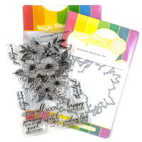 Waffle Flower Crafts - Craft Dies and Clear Photopolymer Stamp Set - Blossoms Combo