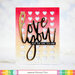 Waffle Flower Crafts - Craft Dies and Clear Photopolymer Stamp Set - Oversized Love Combo