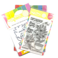 Waffle Flower Crafts - Craft Dies and Photopolymer Stamp Set - Potted Lily