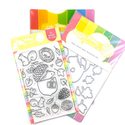 Waffle Flower Crafts - Craft Dies and Photopolymer Stamp Set - Home Sweet Home
