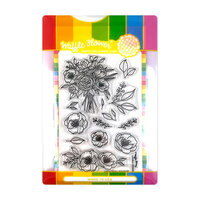 Waffle Flower Crafts - Craft Dies and Clear Photopolymer Stamp Set - Small Bouquet