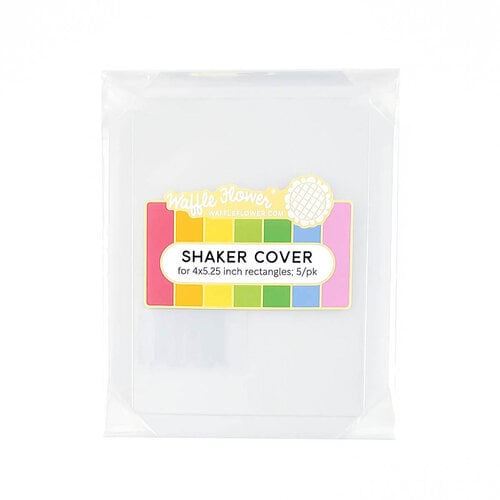 Waffle Flower Crafts - Flat Shaker Cover - Rectangle - 4 x 5.25 - 5 Pack