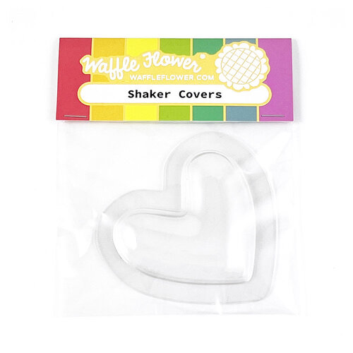 Waffle Flower Crafts - Puffy Shaker Cover - Heart - 3 Pack