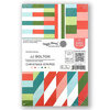 Waffle Flower Crafts - 5.5 x 8.5 Paper Pad - Christmas Stripes