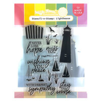 Waffle Flower Crafts - Hope Collection - Stencil-n-Stamp - Lighthouse
