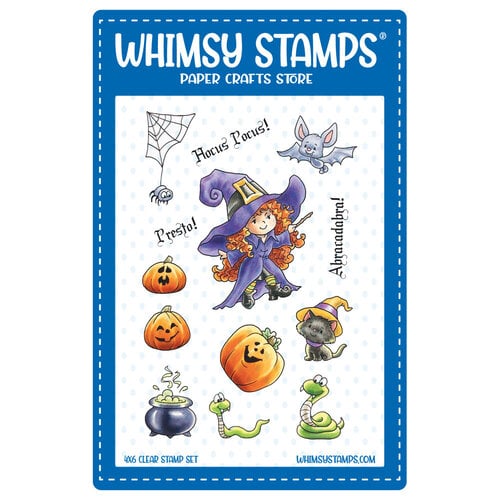 Whimsy Stamps - Clear Photopolymer Stamp Set - Halloween Tricks