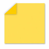 WorldWin - DoubleMates - 12 x 12 Cardstock Pack - 50 Sheets - Sunshine Yellow, CLEARANCE