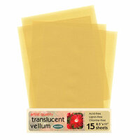 WorldWin - 8.5 x 11 Metallic Translucent Vellum - Gold