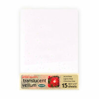 WorldWin - 8.5 x 11 Metallic Translucent Vellum - Confetti, CLEARANCE