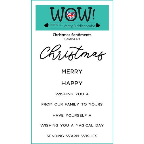 WOW! - Clear Photopolymer Stamps - Christmas Sentiments