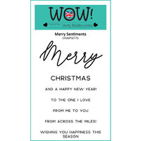 WOW! - Clear Photopolymer Stamps - Merry Sentiments