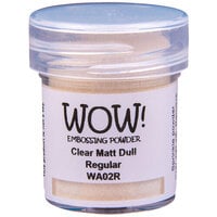 WOW! - Clear Collection - Embossing Powder - Matt Dull - Regular