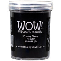 WOW! - Primary Collection - Embossing Powder - Ebony - Regular - Large