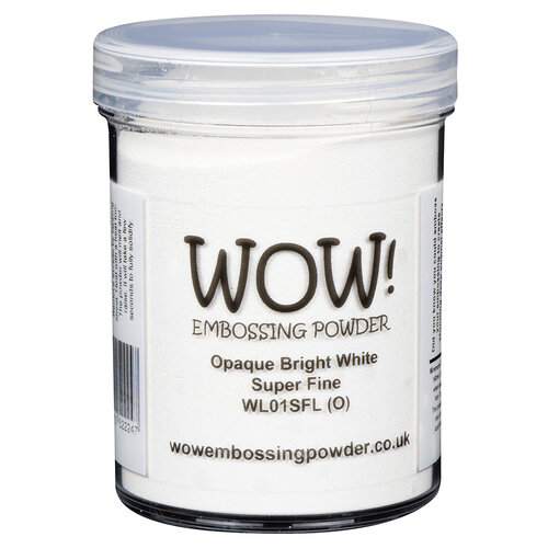 WOW! - Opaque Collection - Embossing Powder - Bright White - Super Fine - Large