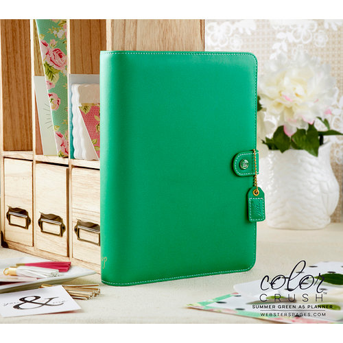 Websters Pages - Color Crush Collection - A5 Planner - Summer Green