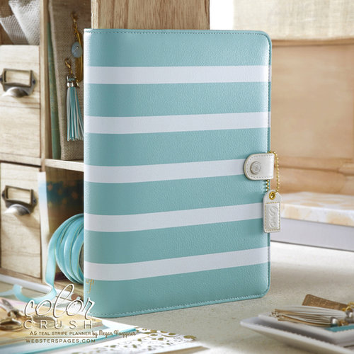sters Pages Color Crush Teal Stripe A5 Planner Binder