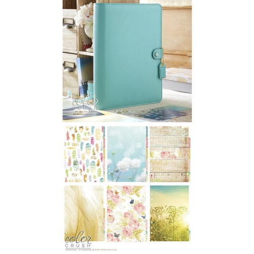 Websters Pages - Color Crush Collection - A5 Planner Kit - Light Teal - Oct. 2015 to Dec. 2016