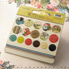 Websters Pages - Ladies and Gents Collection - Chipboard Stickers - Buttons and Twine