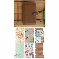 Websters Pages - Color Crush Collection - Personal Planner Kit - Walnut - Undated