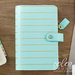 Websters Pages - Color Crush Collection - Personal Planner Kit - Ice Blue with Gold Stripe - Undated