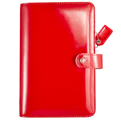 Websters Pages - Color Crush Collection - Personal Planner Kit - Patent Leather Red - Undated