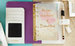 Websters Pages - Color Crush Collection - Personal Planner Kit - Lavender Stripe - Undated