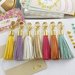 Websters Pages - Color Crush Collection - Charms - Tassel - Gold