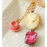 Websters Pages - Color Crush Collection - Charms - Tea Time
