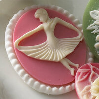 Websters Pages - Silhouettes - Resin Cameo Pieces - Ballerina