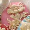 Websters Pages - Silhouettes - Resin Cameo Pieces - Pink Floral