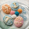 Websters Pages - The Palm Beach Collection - Perfect Accents - Resin Cameo Pieces