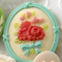 Websters Pages - Best Friends Collection - Floral Bouquet Blue Cameo