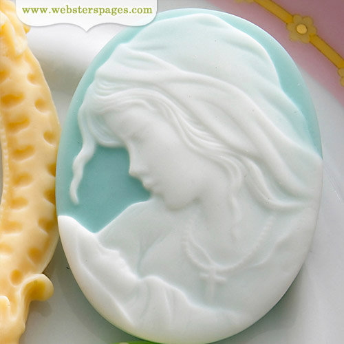 Websters Pages - New Beginnings Collection - Perfect Bulks - Resin Embellishment Pieces - Mother and Child Cameo