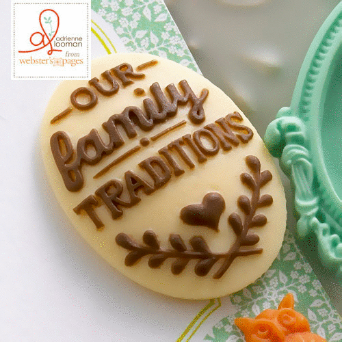 Websters Pages - Family Traditions Collection - Perfect Bulks - Resin Embellishment Pieces - Family Traditions Cameo