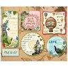 Websters Pages - Postcards from Paris Collection - Fabric Fancies - Tags - Paris