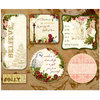 Websters Pages - Home for the Holidays Collection - Christmas - Fabric Fancies - Tags - Winter