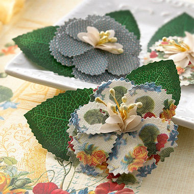 Websters Pages - Spring Market Collection - Florettes - Fabric Flowers