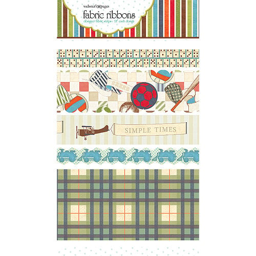Websters Pages - Game On Collection - Fabric Ribbons