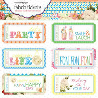 Websters Pages - Let's Celebrate Collection - Fabric Tickets