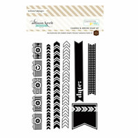 Webster's Pages - Composition and Color - Cling Mounted Rubber Stamp Set - Cameras and Arrows