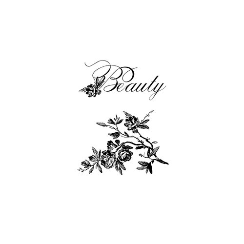 Websters Pages - Unity Stamp - Itty Bitty - Unmounted Rubber Stamp Set - Beauty