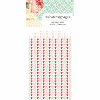 Webster's Pages - Modern Romance Collection - Mini Craft Bags - Hearts - Pink
