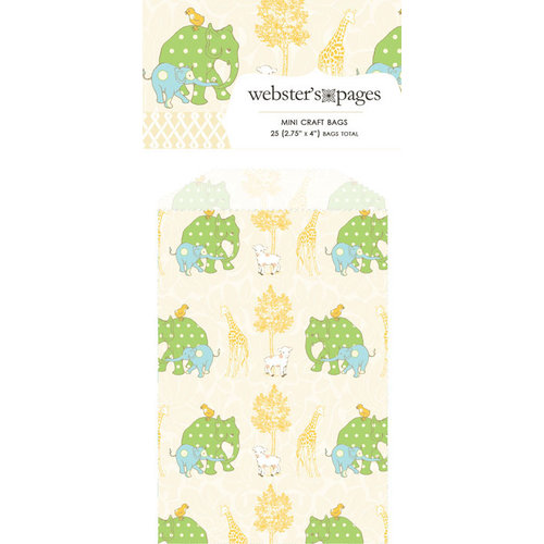 Websters Pages - New Beginnings Collection - Mini Craft Bags - Small Elephants