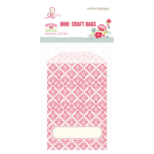 Websters Pages - New Year New You Collection - Mini Craft Bags - Pink Label