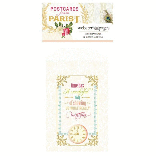 Websters Pages - Postcards from Paris II Collection - Mini Craft Bags - What Matters