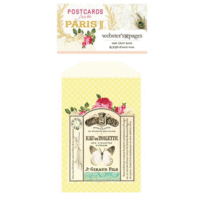 Websters Pages - Postcards from Paris II Collection - Mini Craft Bags - Butterfly Label
