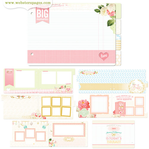 Websters Pages - Growing Up Girl Collection - Chipboard Album