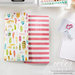 Websters Pages - Color Crush Collection - 2 Notepad Inserts - Feather and Stripe