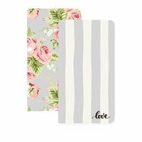 Websters Pages - Color Crush Collection - 2 Notepad Inserts - Love and Floral