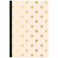 Websters Pages - Color Crush Collection - Composition Notebook - Gold Heart - Day Tracker